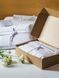 Комплект постільної білизни Ecotton Євро з вишивкою та кантом український хрестик Dark Green із перкалю в чохлі 25139 фото 2