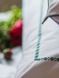 Комплект постільної білизни Ecotton Євро з вишивкою та кантом український хрестик Dark Green із перкалю в чохлі 25139 фото 4