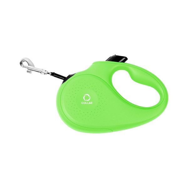 Повідець-рулетка CoLLaR для собак, розмір L, 50 кг, 5 м, світловідбивна стрічка, салатовий 81265 фото