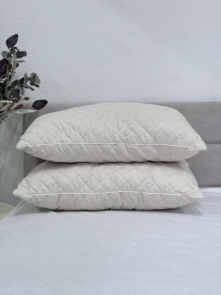 Подушка Ecotton 50х70 см антиалергенна із мікрофібри бежева Beige 19776 фото