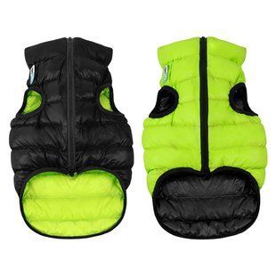 Курточка для собак AiryVest двостороння, розмір XS 30, cалатово-чорна 1671 фото