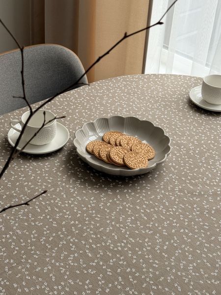 Скатертина столова Ecotton DUCK 170х220 см водовідштовхувальна кремовий (V 10/ Khave) 25007 фото