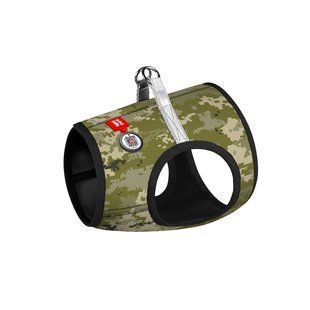 Шлея для собак м'яка WAUDOG Clothes з QR паспортом, "Мілітарі", XS1, В 24-27 см, С 18-20 см 220-4026 фото