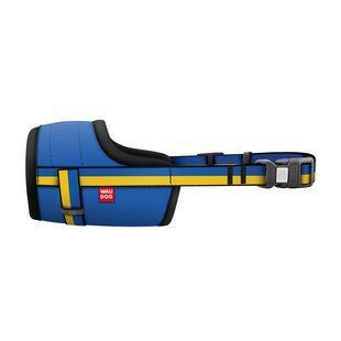 Намордник для собак WAUDOG Nylon, малюнок "Colors of freedom", пластиковий фастекс, розмір XL, О 35-43 см 38959 фото