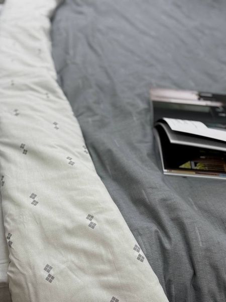 Комплект постільної білизни Ecotton двоспальний 180х215 см двосторонній сірий 23678 фото