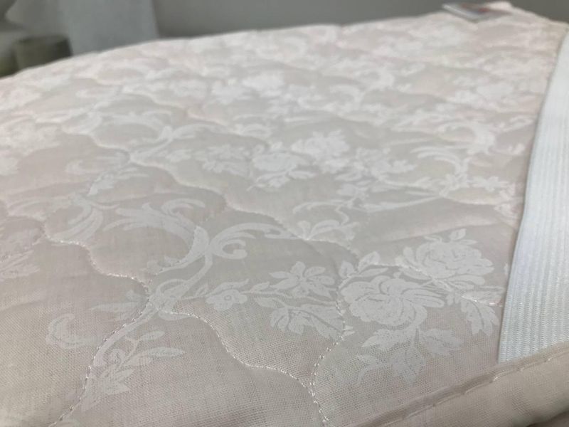 Наматрацник Ecotton 180х200 см захисний антиалергенний з резинкою по кутах бежевий (20-0256ivory) 20534 фото