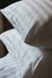 Комплект постільної білизни Ecotton двоспальний 180х215 см готельний із Страйп-сатину білий полоска 2х2 см 25100 фото 7