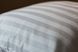 Комплект постільної білизни Ecotton двоспальний 180х215 см готельний із Страйп-сатину білий полоска 2х2 см 25100 фото 6