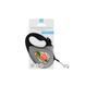 Повідець-рулетка для собак WAUDOG R-leash, малюнок "Мілітарі", XS, до 12 кг, 3 м, світловідбиваюча стрічка 380-4026 фото 2