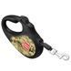 Повідець-рулетка для собак WAUDOG R-leash, малюнок "Мілітарі", XS, до 12 кг, 3 м, світловідбиваюча стрічка 380-4026 фото 4
