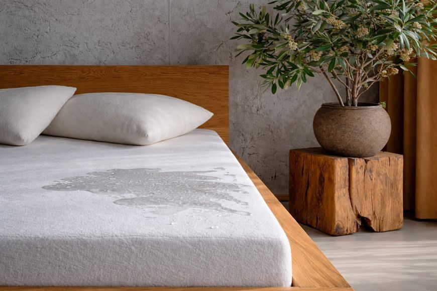 Наматрацник Aqua stop Ecotton 180х200 см Premium Comfort водонепроникний з бортом по периметру 19334 фото