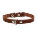 Нашийник "CoLLaR одинарний (ширина 12мм, довжина 24-32см) коричневий 00166 фото 2