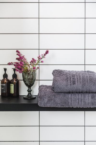 Рушник махровий Ecotton 50х90 см високої щільності 550 г/м&sup2; сірий Antracite 1 шт. 22619 фото