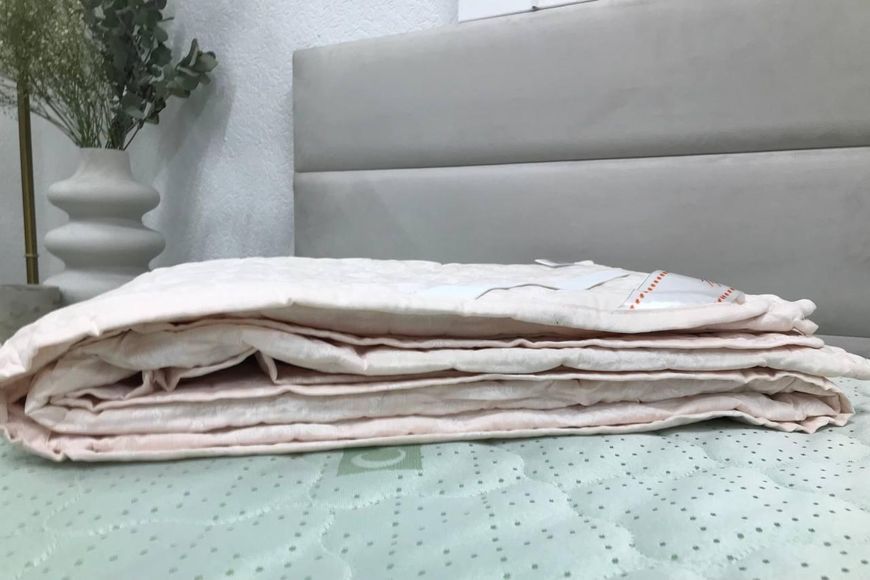 Наматрацник Ecotton 200х200 см захисний антиалергенний з резинкою по кутах бежевий (20-0256Ivory) 20535 фото