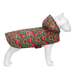 Дощовик-накидка з капюшоном для собак WAUDOG Clothes, малюнок "Гранати", XL, А 55-61 см, B 68-80 см, С 42-52 см 359-4052 фото