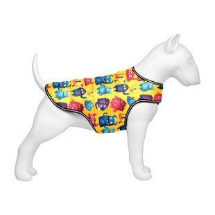 Курточка-накидка для собак WAUDOG Clothes, малюнок "Мохнаті монстри", XL, А 47 см, B 68-80 см, С 42-52 см 506-4050 фото