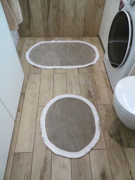 Набір килимків для ванної кімнати, 2 шт, Carpet One Туреччина K100 beige фото
