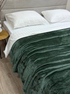 Плед Ecotton 150х220 см Well Soft пудровий зелений (17-0112 Matte green) 24919 фото