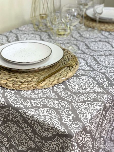 Скатертина Ecotton DUCK 170х200 см водовідштовхувальна сіра 2016-20 Grey 23535 фото