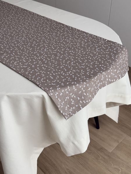 Ранер доріжка Ecotton DUCK 45x170 см для обіднього столу водовідштовхувальна кремовий (V 10/ Khave) 25008 фото