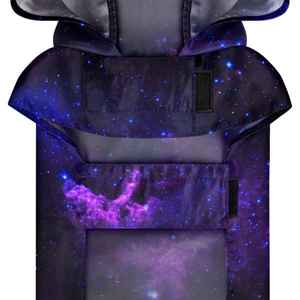Дощовик-накидка з капюшоном для собак WAUDOG Clothes, малюнок "NASA21", XXS, А 23-26 см, B 30-36 см, С 15-20 см 354-0148 фото