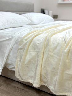 Плед Ecotton 220х240 см Well Soft світло-молочний (11-9608 Coconut milk) 24925 фото