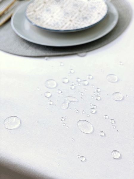 Скатертина Ecotton DUCK 170х220 см водовідштовхувальна біла White 23128 23128 фото