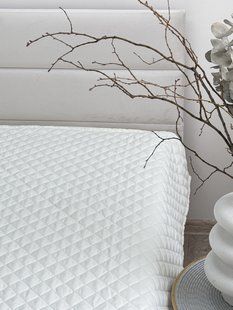 Покривало Ecotton 220х240 см антиалергенне з полісатину молочного кольору Cream White 25176 фото
