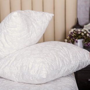 Подушка Ecotton 50х70 см антиалергенна натуральний чохол бежевий 20-0256 Ivory 20604 фото