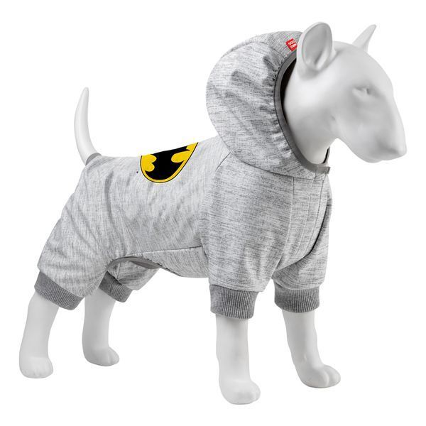Комбінезон для собак WAUDOG Clothes малюнок "Бетмен лого", софтшелл, L50, B 64-70 см, С 44-50 см 311-2001 фото