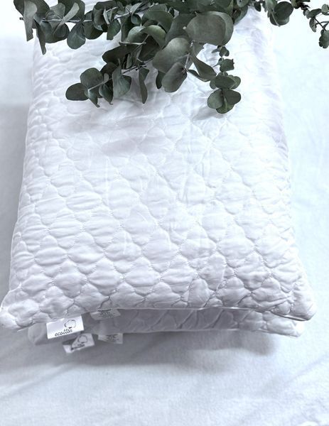 Подушка Ecotton 40х60 см гіпоалергенна натуральна білого кольору 04249/1 фото