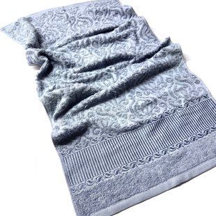 Рушник махровий дамаск синій 45*90 см ТМFiona/синійS, 03356 фото