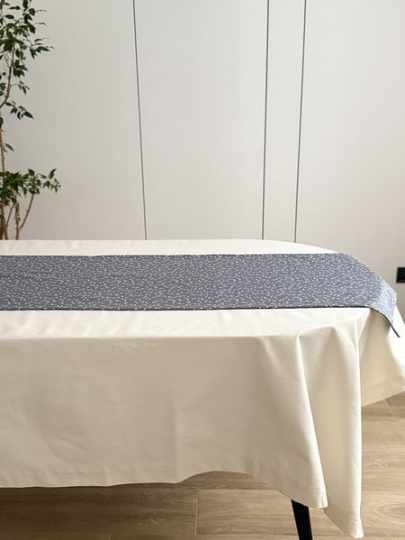 Ранер доріжка Ecotton DUCK 45x170 см для обіднього столу водовідштовхувальна сірий (V 11/ Grey) 25010 фото