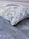 Комплект постільної білизни Ecotton двоспальний Євро 210х220 см сатин Листя синій (рис. 24312) 24821 фото 3