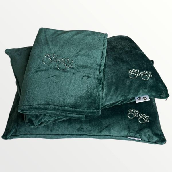 Комплект Ecotton For Pets Well Soft дорожня подушка для домашніх тварин Atlantic зелений Pets 4586 фото