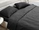 Комплект постільної білизни Ecotton Євро 210х220 см однотонний чорний Black 25187 фото 4